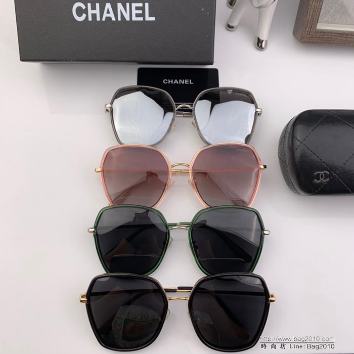 CHANEL香奈兒 2019新款 偏光女士彩色太陽鏡 進口寶麗來偏光鏡片 X0018  lly1656
